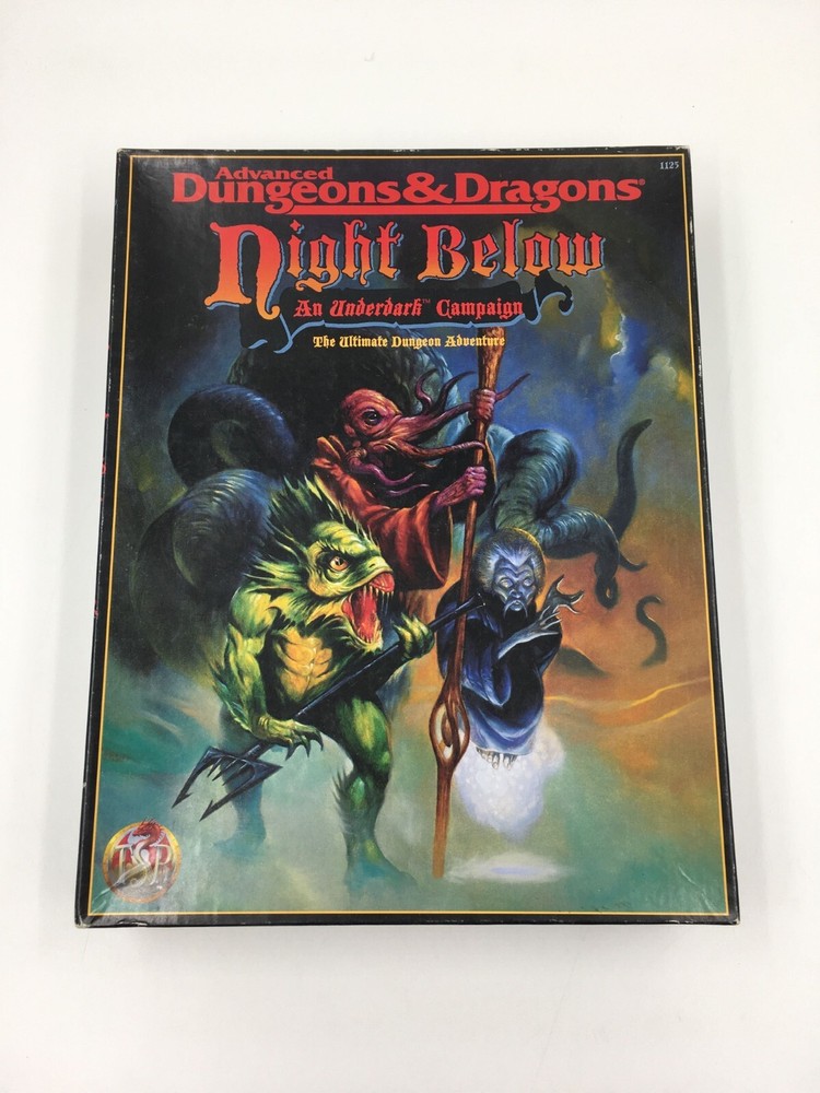 Advanced Dungeons & Dragons:Night Below An Underdark Campaign - Read Description