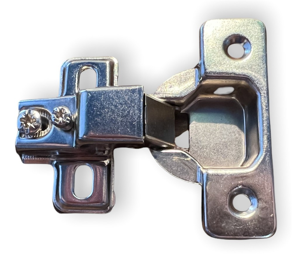 20 Pack Face Frame Hinge w/o Dowel w/ Plate - Nickel