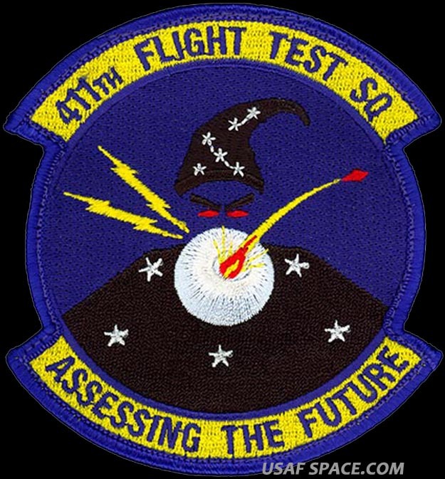 USAF 411th FLIGHT TEST SQ - ASSESSING THE FUTURE - Edwards AFB - ORIGINAL PATCH