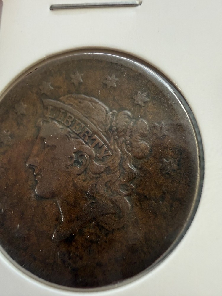 1839 Coronet Head Large Cent "Silly Head"