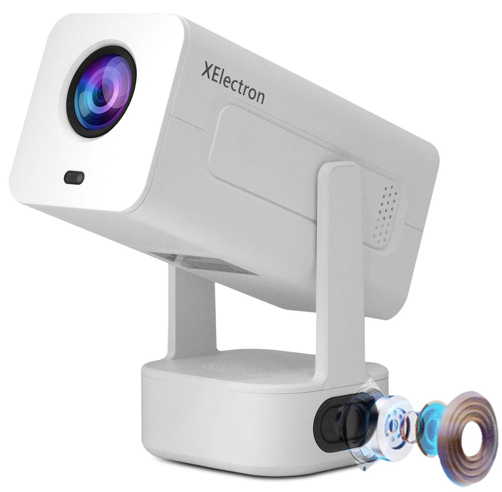 XElectron Techno Android 13 Smart Projector, 1080P & 4K Support, Loud Speaker...