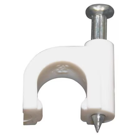 Dolphin Components Dcc-6W Cable Staple, Rg-6 Coaxial Cable Use Type, 5/16 In