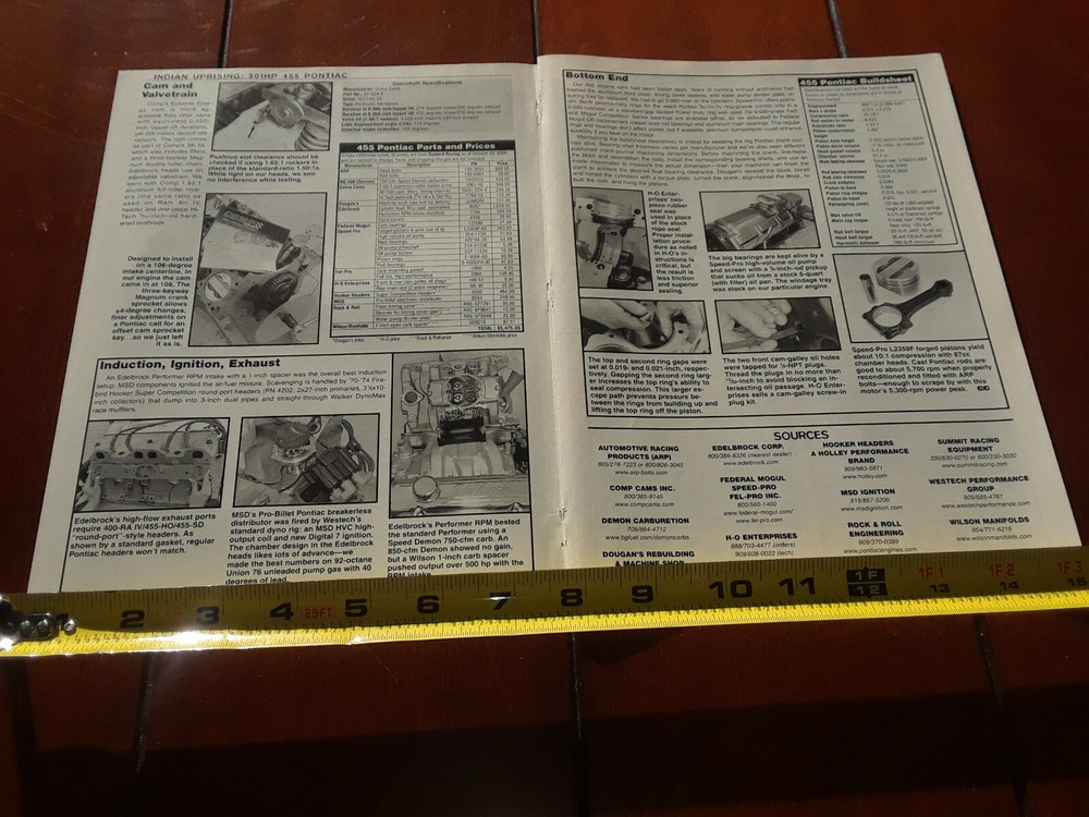 PONTIAC 455 501 H.P. ORIGINAL 2001 ARTICLE