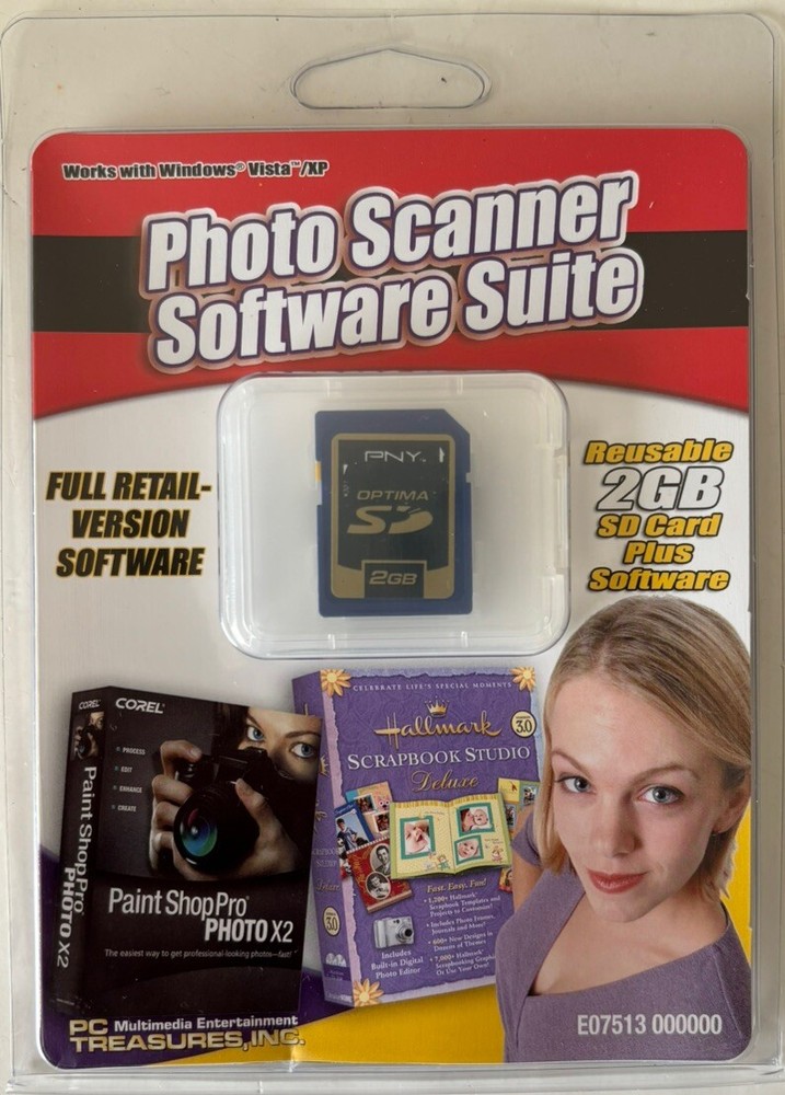 Photo Scanner Software Suite - Corel Paint Shop Pro & Hallmark Scrapbook Studios
