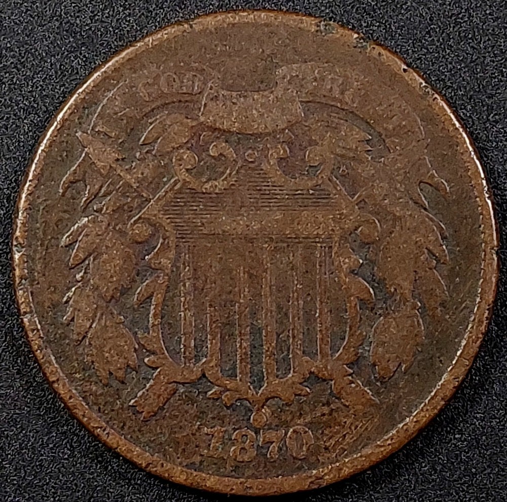 1870 Two Cent Piece!