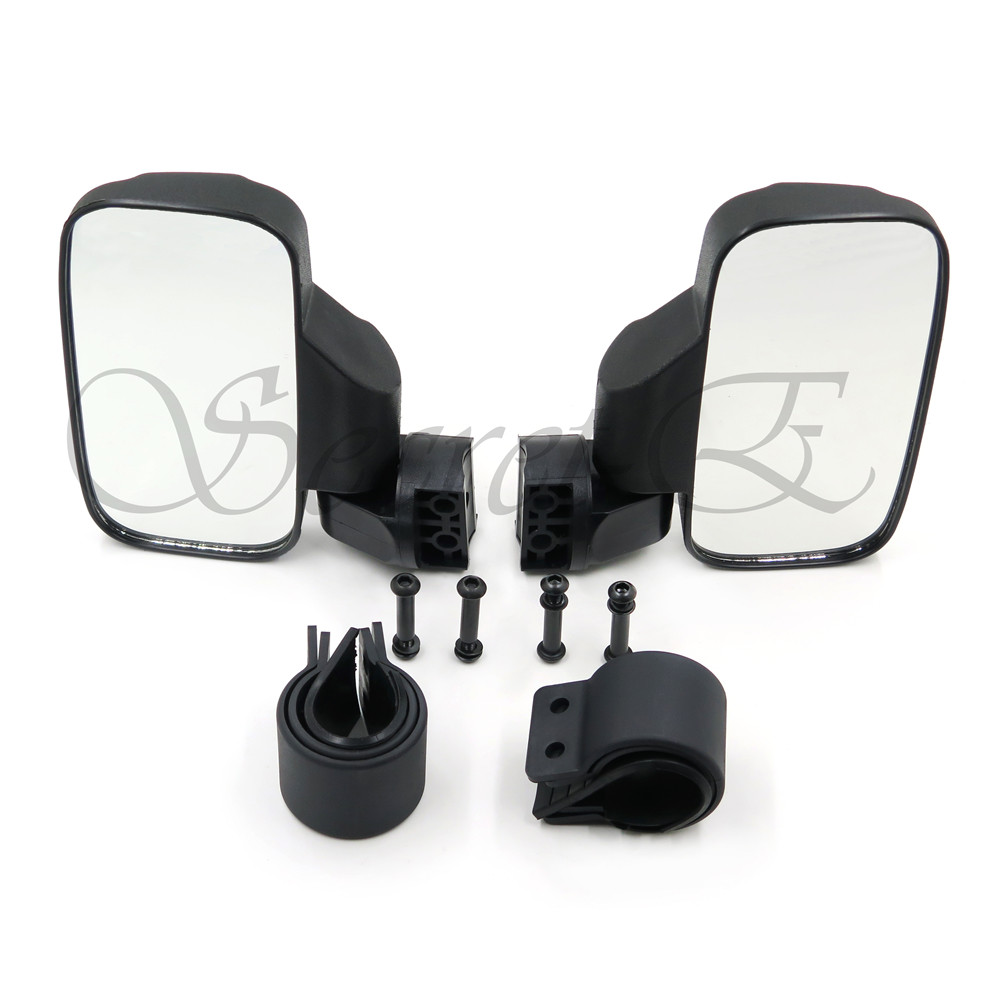 UTV Offroad Side View Mirror Set for High Impact Break-Away Large SuperWide View