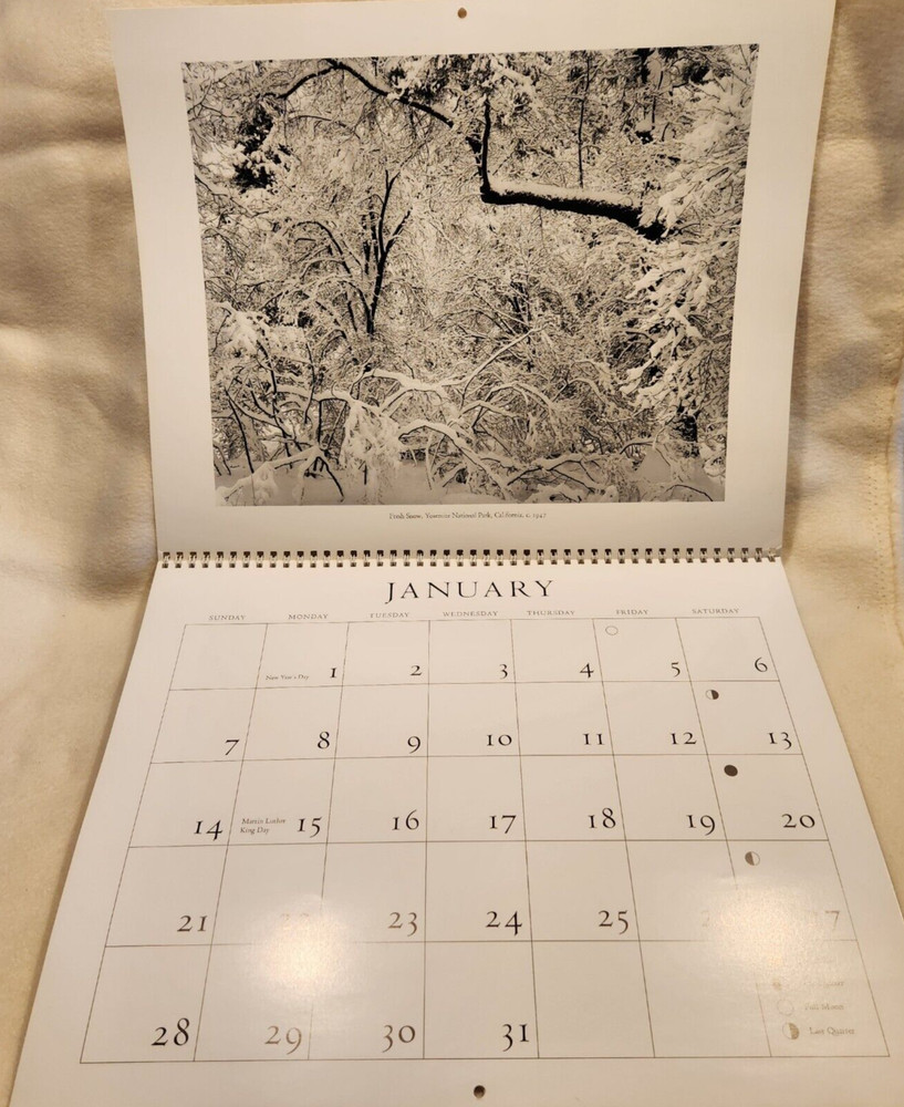 Ansel Adams 1996 Wall Calendar - Authorized Edition