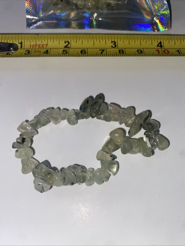 Prehnite Crystal Beaded Bracelet Handmade