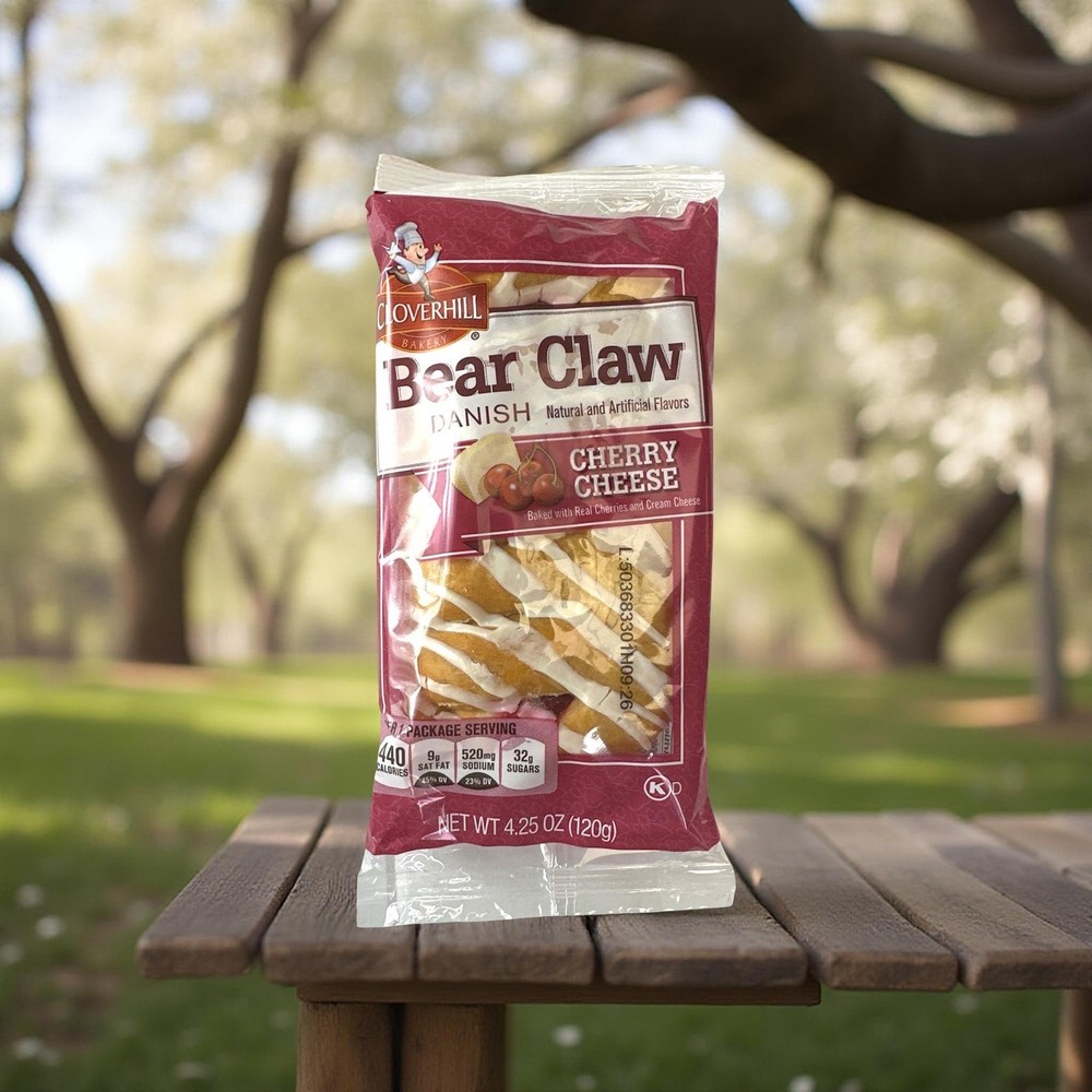 Cloverhill Cherry Cheese Bear Claws | Individually Packaged | 12 Pack