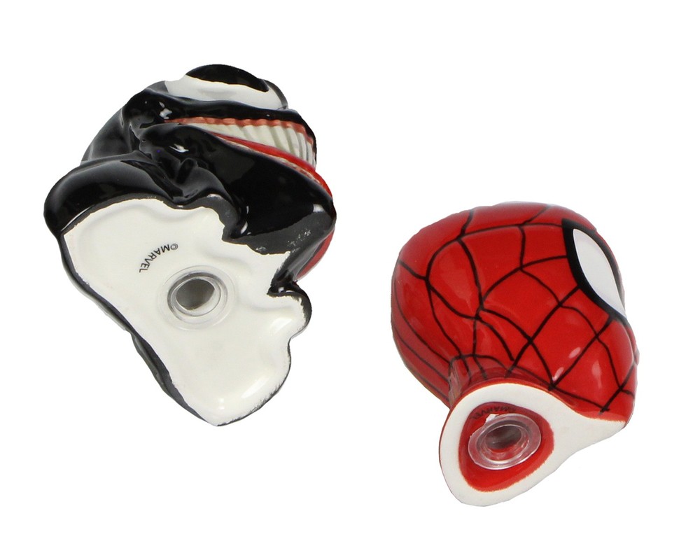 Marvel Comics Spider-Man and Venom Kitchen Ceramic Salt and Pepper Shakers