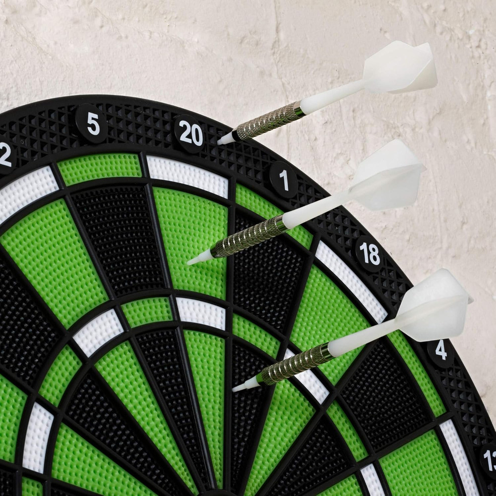 Sirius 13.5 Inch Compact Target Electronic Dartboard, Black and Green