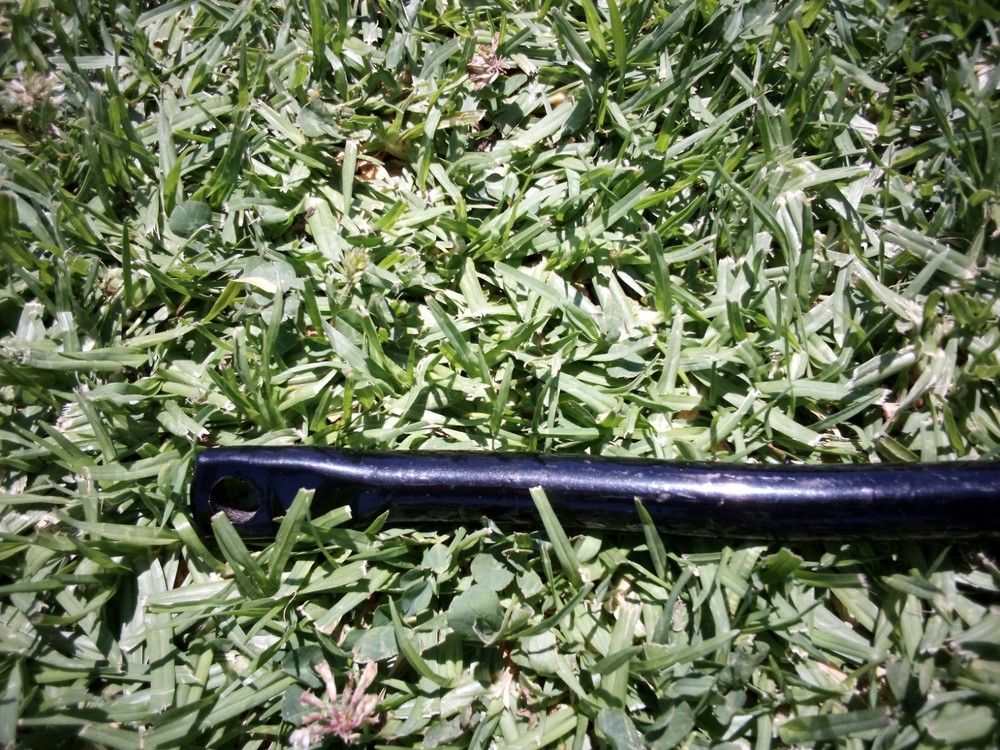 Motorcycle Exhaust Bracket 21" Long Black Painted