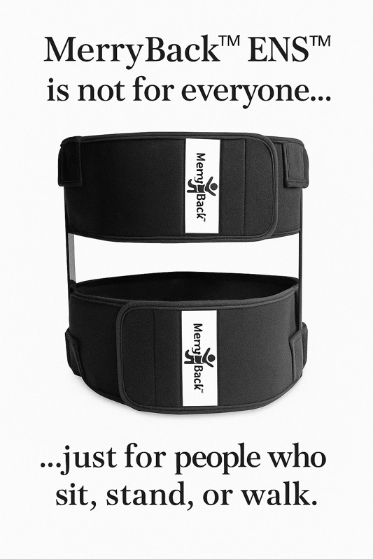 MerryBack™ ENS™ Spinal Decompression Belt – Wearable Back Traction Device