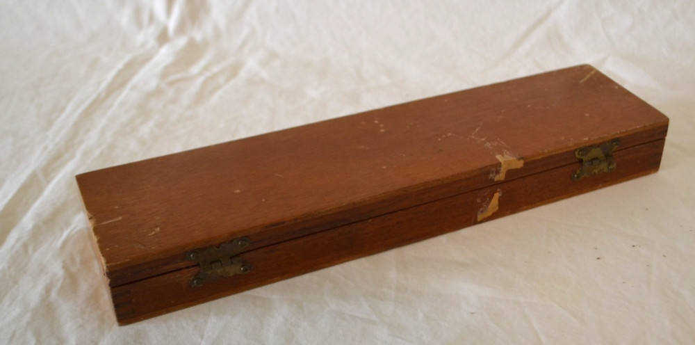 Vintage 12" W H Harling Parallel Rolling Rule Ruler w/Case Drafting Charting