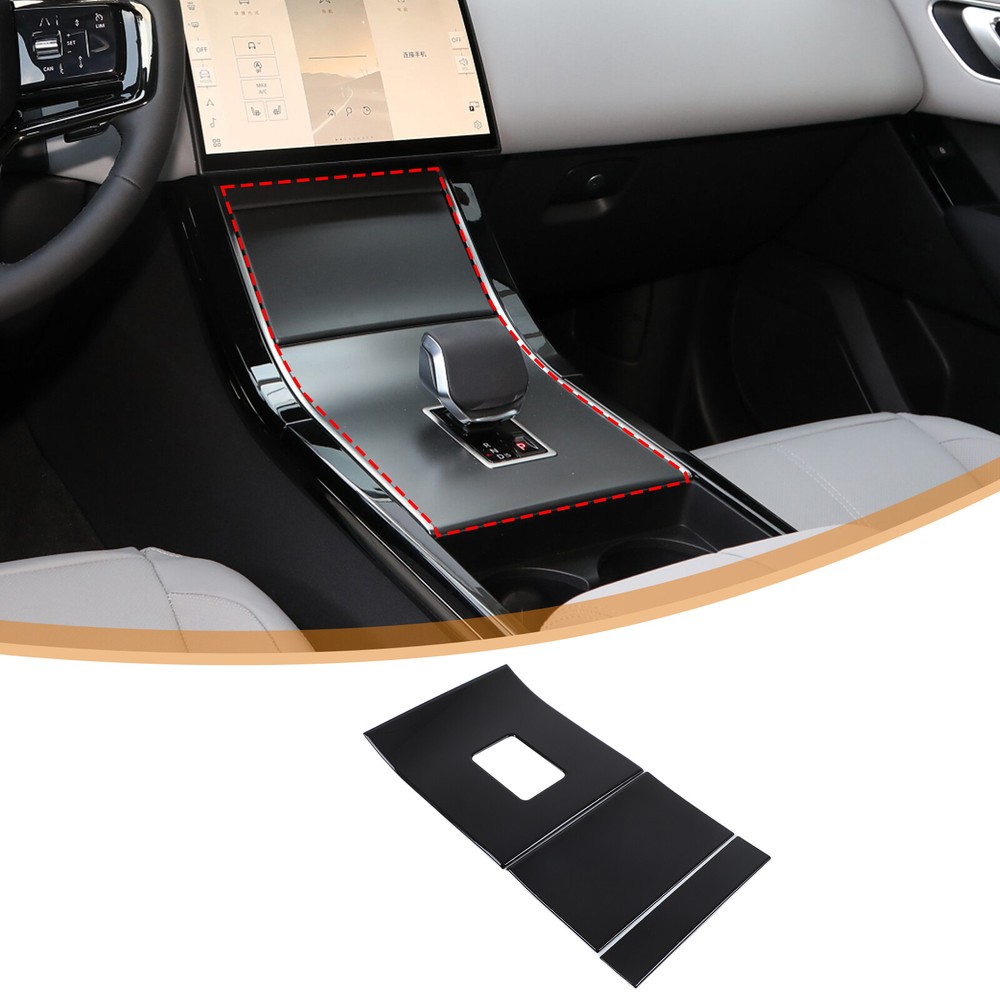 ABS Gloss Black Console Gear Shift Panel Cover Trim For Range Rover Velar 2024+