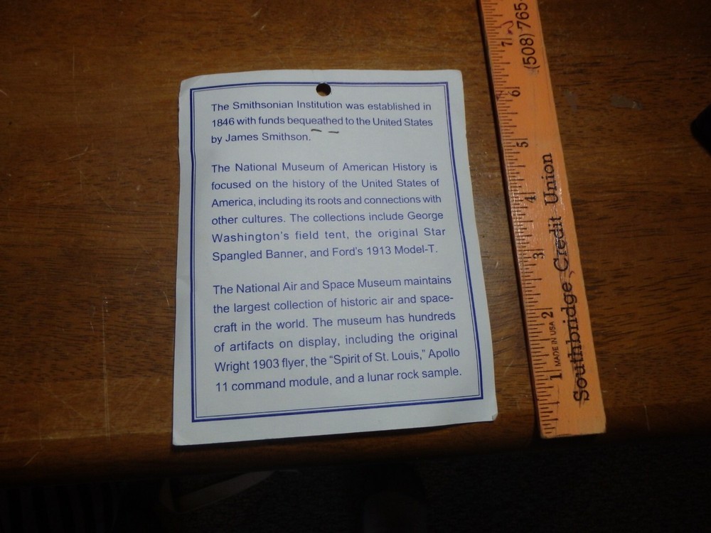 APOLLO 11 SPACE MISSION SMITHSONIAN INSTUTUTION SPACE SHUTTLE BX D#1