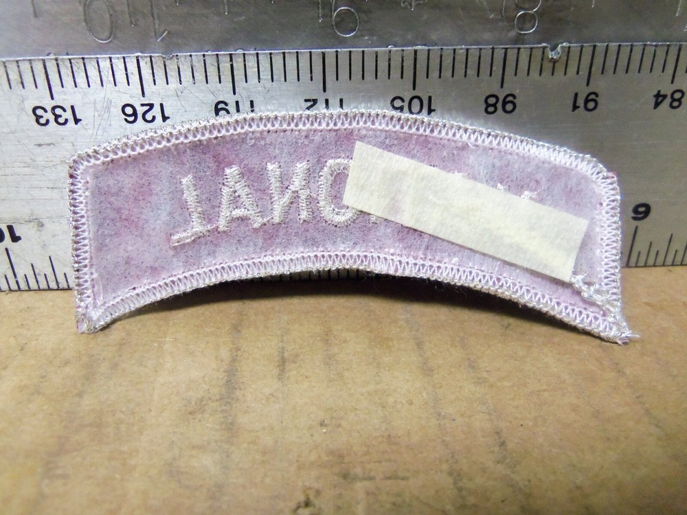 National Embroidered Tab Patch (NOS)