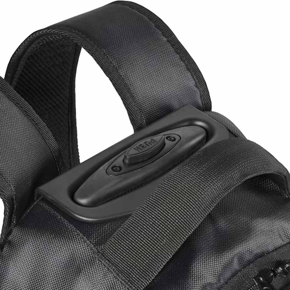 Genuine Triumph Black Roll-On Trolley Backpack MLUA24015