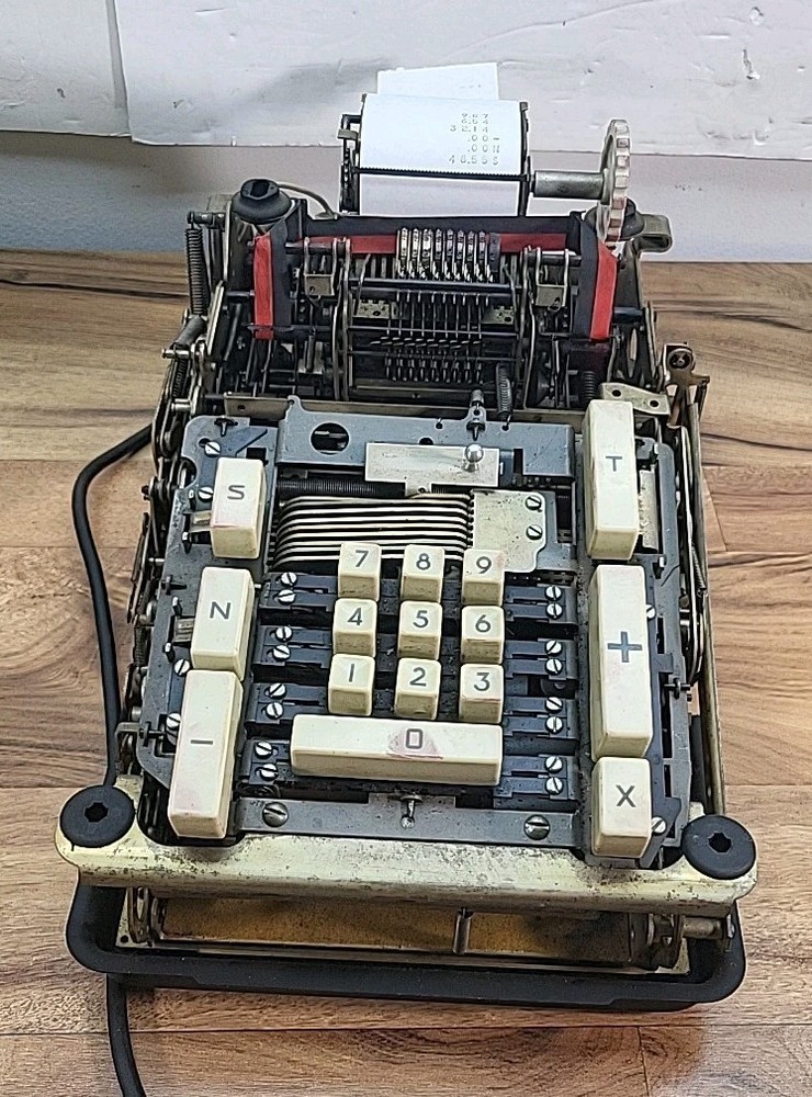 Vintage Remington Rand Adding Machine Model Number 4071 1-10 Tested Working Unit