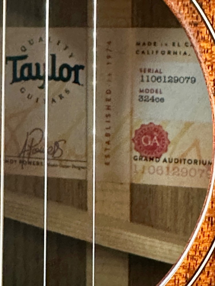 Taylor 324CE 2019 - Shaded Edgeburst