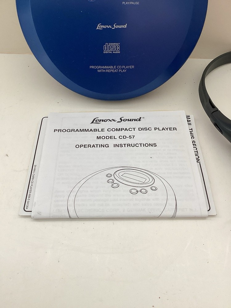Lenoxx Sound CD-57 Portable CD Player Personal Discman