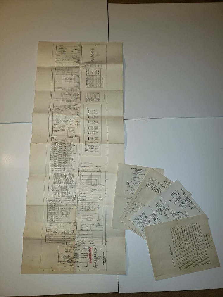 Williams A-GO-GO Original Pinball Schematic