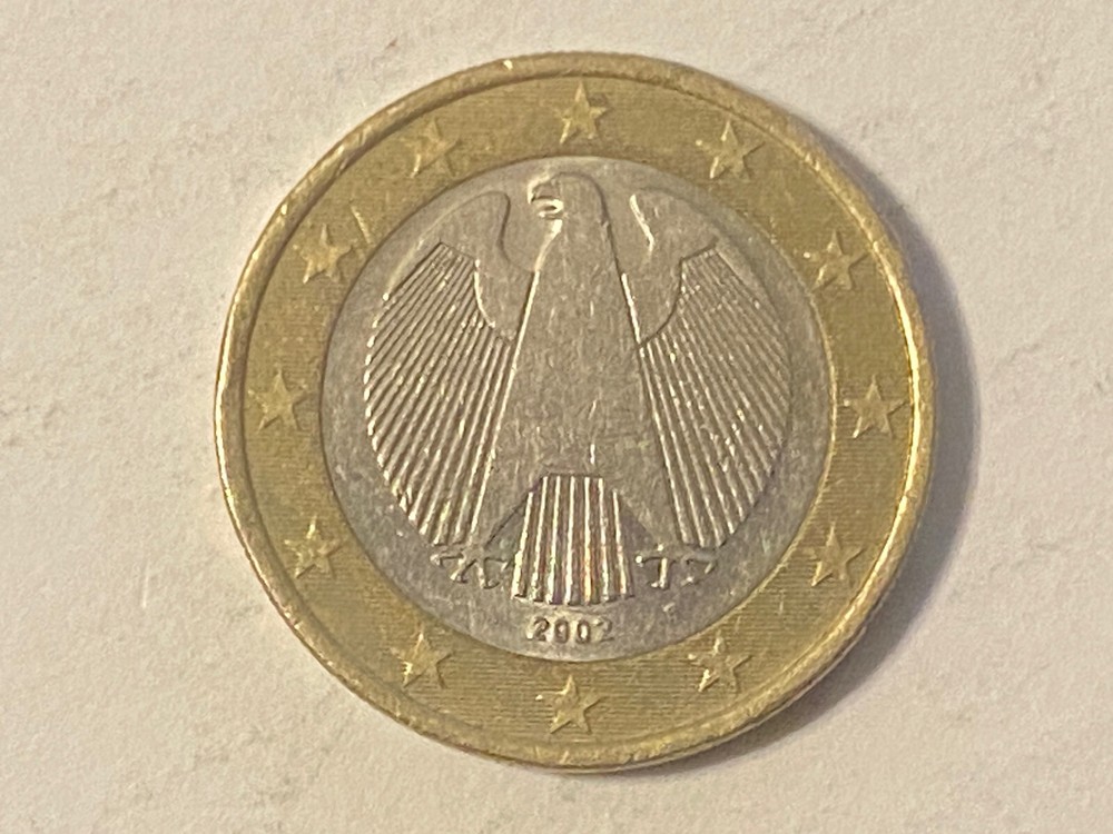 Rare 1 Euro  Coins Germany 2002 Errors