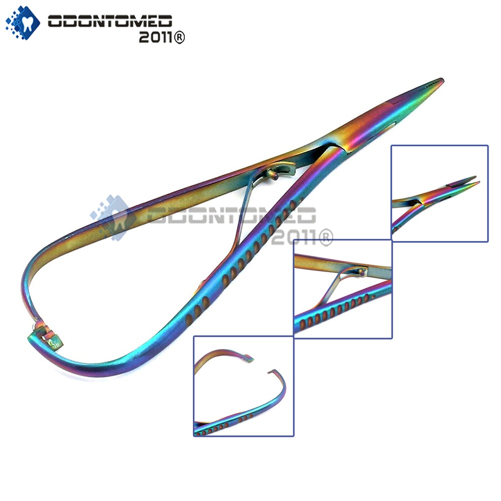 ODM Dental Mathieu Needle Holder Forceps Rainbow Bracket Removing Surgical Plier
