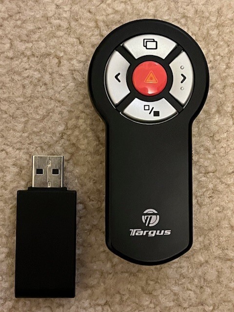 Targus Wireless Presenter with Laser Pointer Model:AMP03US (Tested & Working)