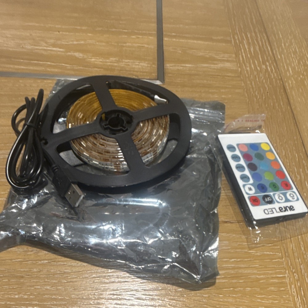 EURE LED RGB USB Powered Light Strip Remote Control Multicolor Indoor