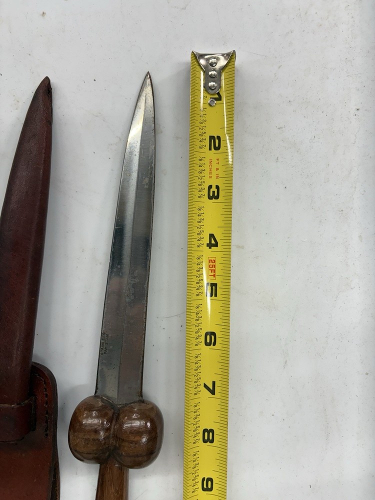 Wood Hilt Bollock Dagger