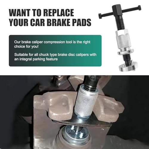 Car Brake Piston Rewind Tool, Rust-proof Rear Brake Caliper Compression Tool,