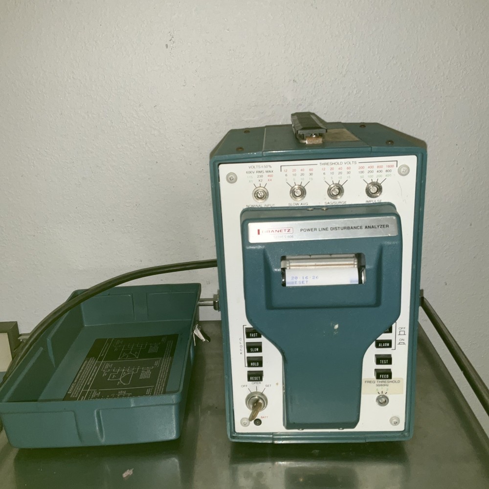 DRANETZ SERIES 606-1 UNIVERSAL DISTURBANCE ANALYZER With Printer