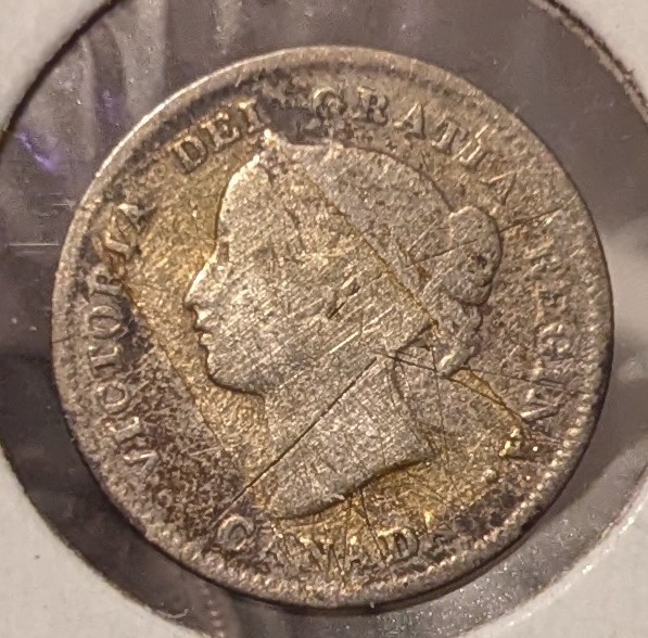 1897 5c Scratch
