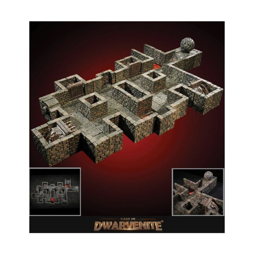 Dwarven Forge Dwarvenite Painted Doomroller's Labyrinth - Encounter 11 NM