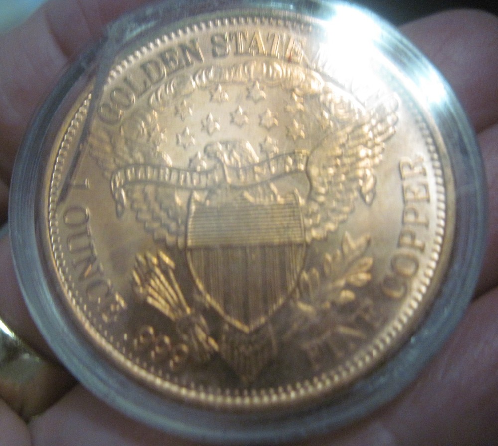 1800 (DRAPED BUST ) LIBERTY (1 OZ) .999 COPPER