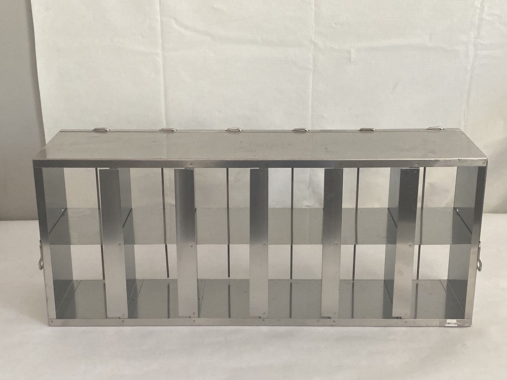 Lab 12-Place 2x6 Array Upright Freezer Rack w/ Locking Rods For Well Plates