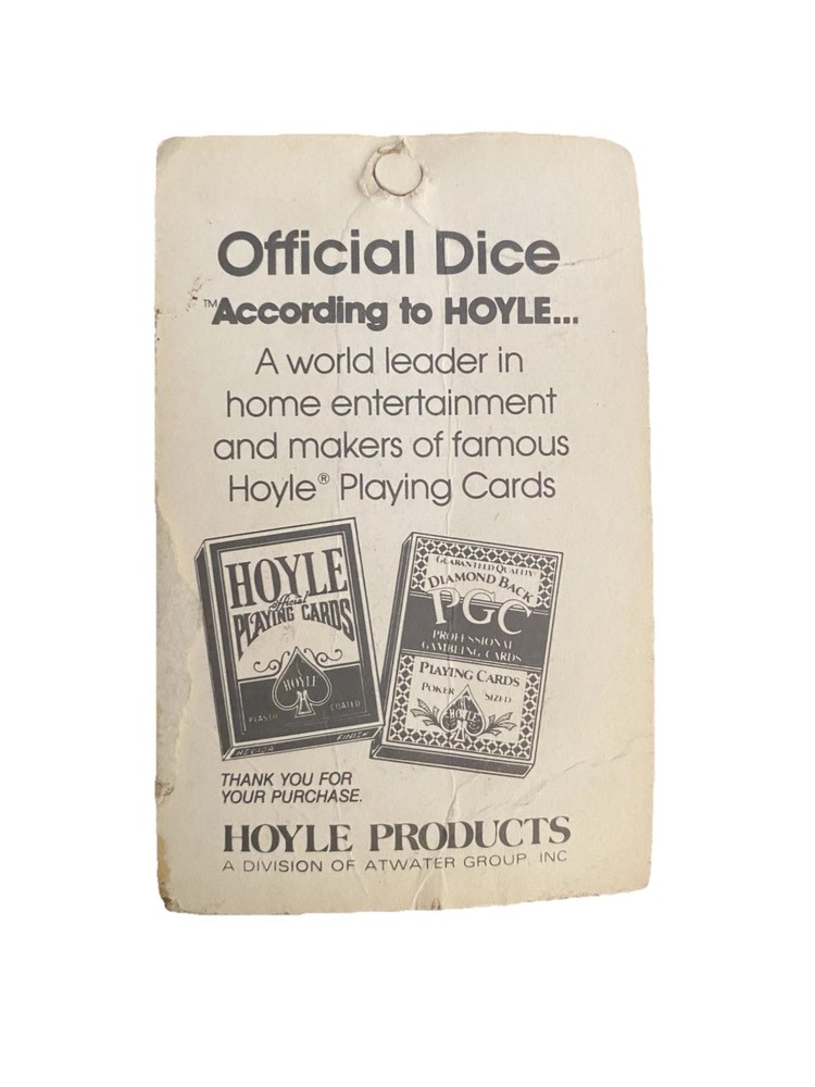 Vintage Unopened Authentic Vegas Dice.