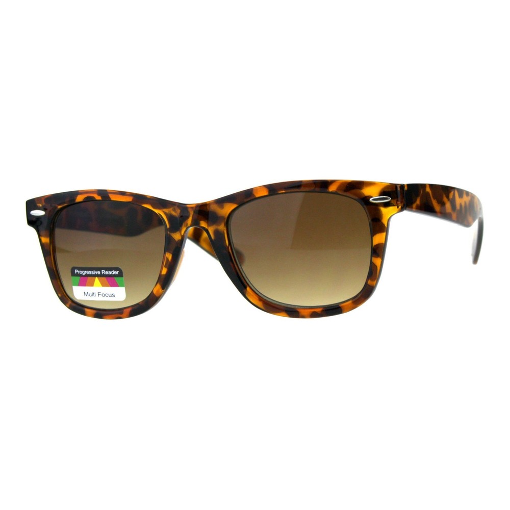 Multi Focus Progressive Reading Sunglasses 3 Powers in 1 Reader Square Frame