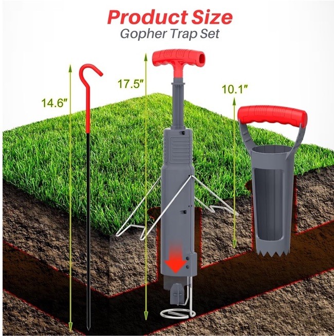 Bugnix Gopher Trap Set, New & Sealed!