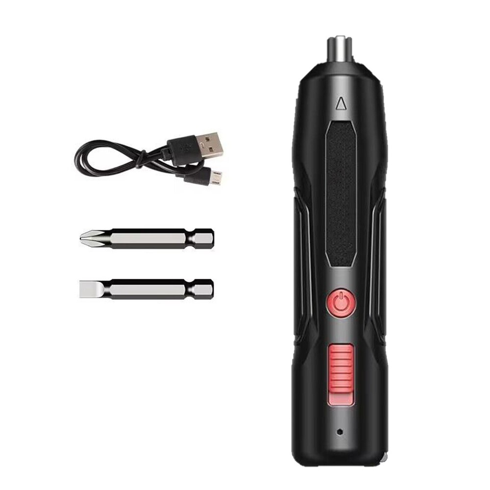USB Rechargeable Mini Cordless Electric Screwdriver Drill Bits Power Tool Set