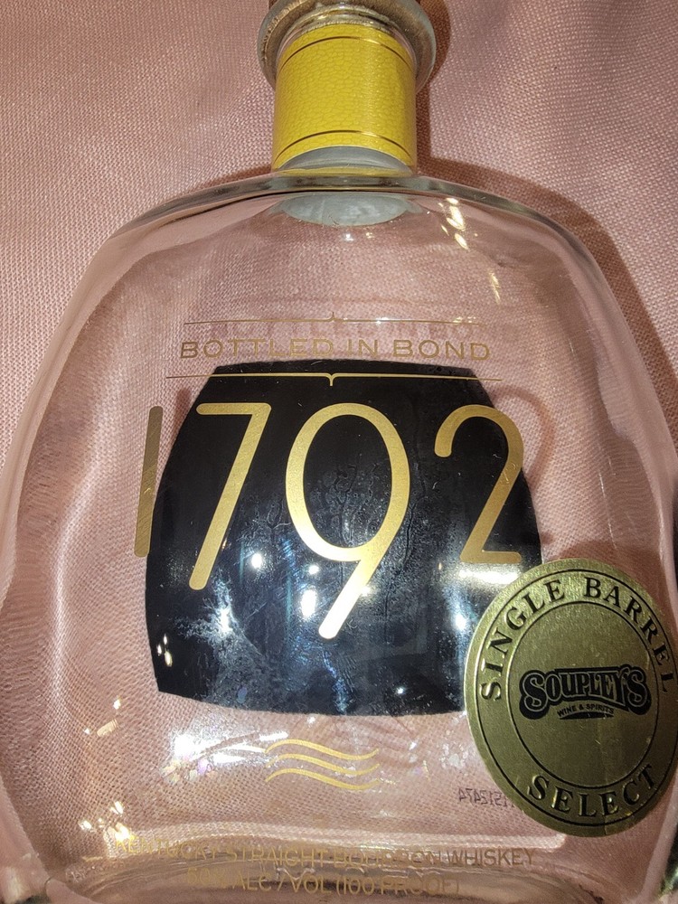 1792 Age Twelve Year Empty Bourbon Bottle Rare Project Bottle