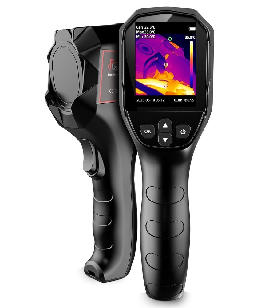 Handheld Thermal Camera with 240x240 Resolution & Temperature Alarm Function