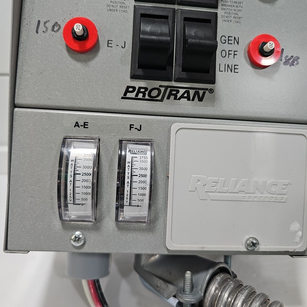 Reliance Pro/Tran 31410C Manual Transfer Switch Protran