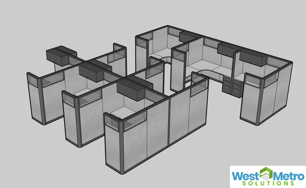 Herman Miller AO2 Office Cubicles Workstations