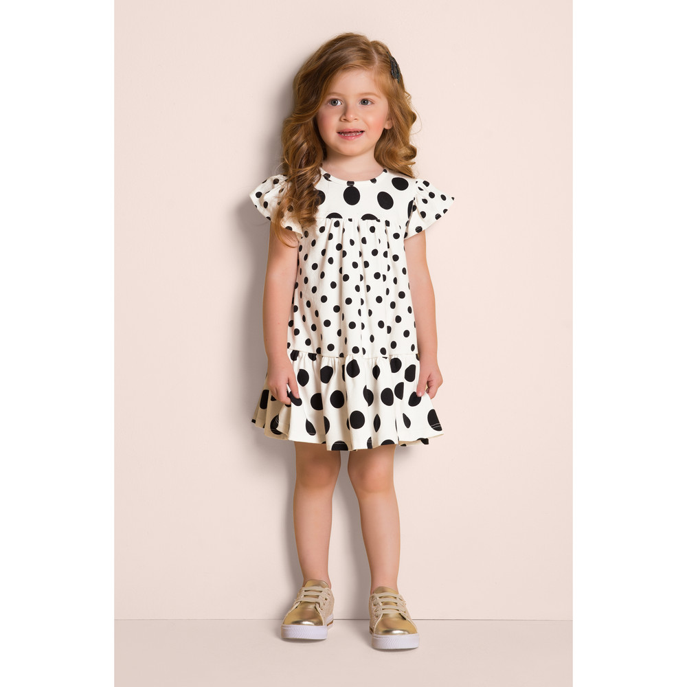 Black & White  Polkadot Dress Size 8