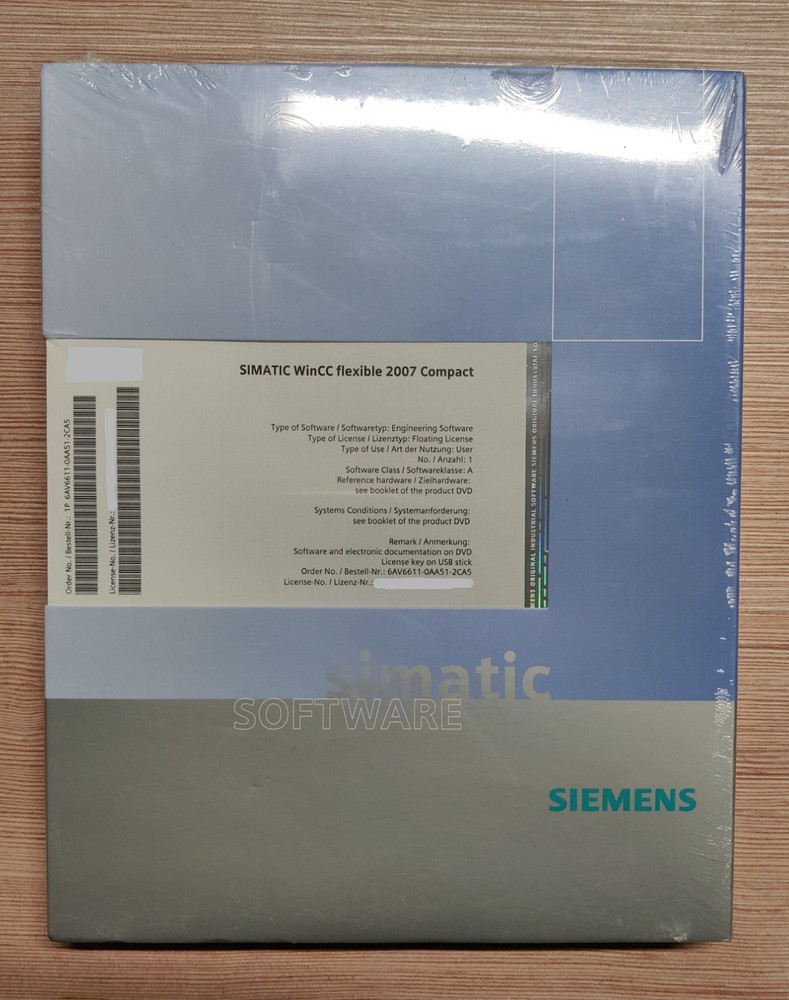 Simatic WinCC Flex 2007 Compact Floating License Full Version 6AV6611-0AA51-2CA5