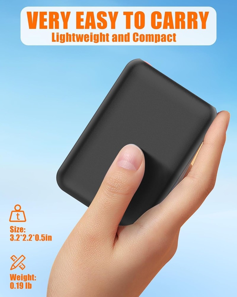 Reliable 5V2A Battery Pack for Heated Apparel - Pocket-Sized & Wireless Charging