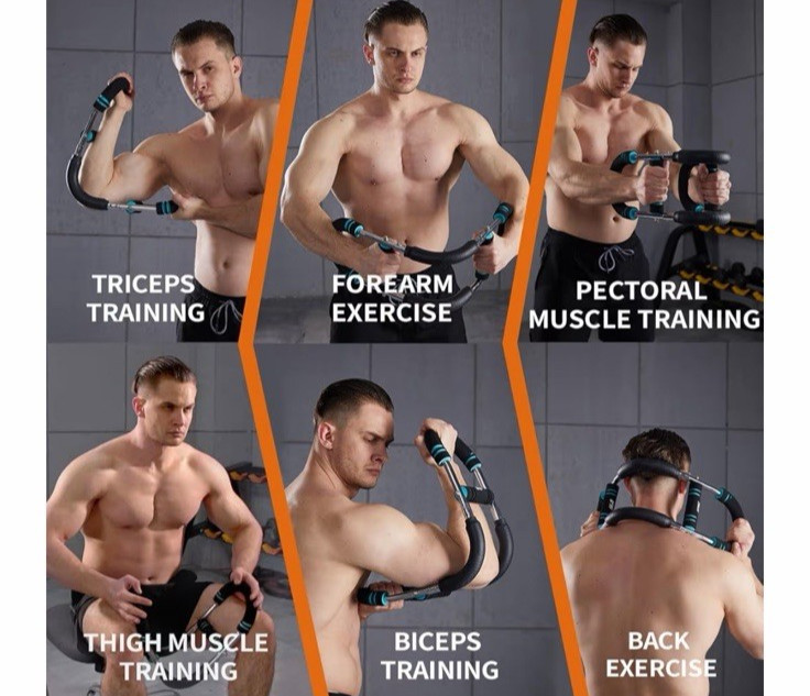 HOTWAVE Twister Arm Exerciser,Adjustable Spring Workout Bar, Fore