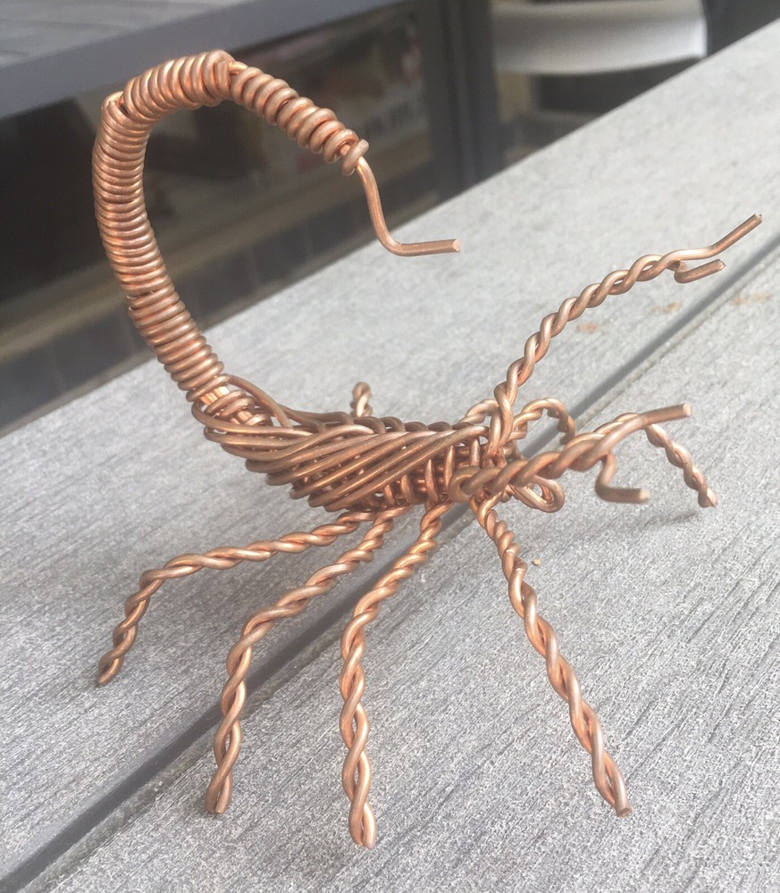 Metal Art Hand Twisted Copper Wire Scorpion